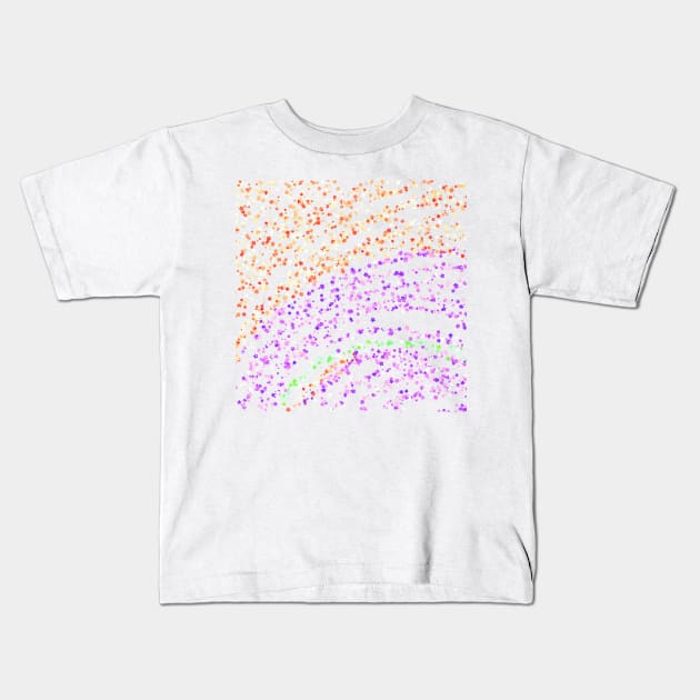 colorful stars abstract pattern background Kids T-Shirt by Artistic_st